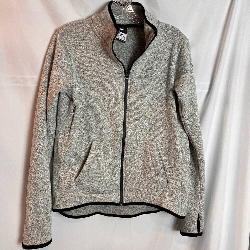Women's grey Nike Therma Fit Fleece Full zip Jacket, Size M